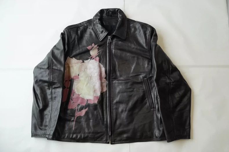Yohji Yamamoto Yohji Yamamoto 1991AW Chinese rose leather jacket 2503-Ne Size US L / EU 52-54 / 3 - 1 Thumbnail