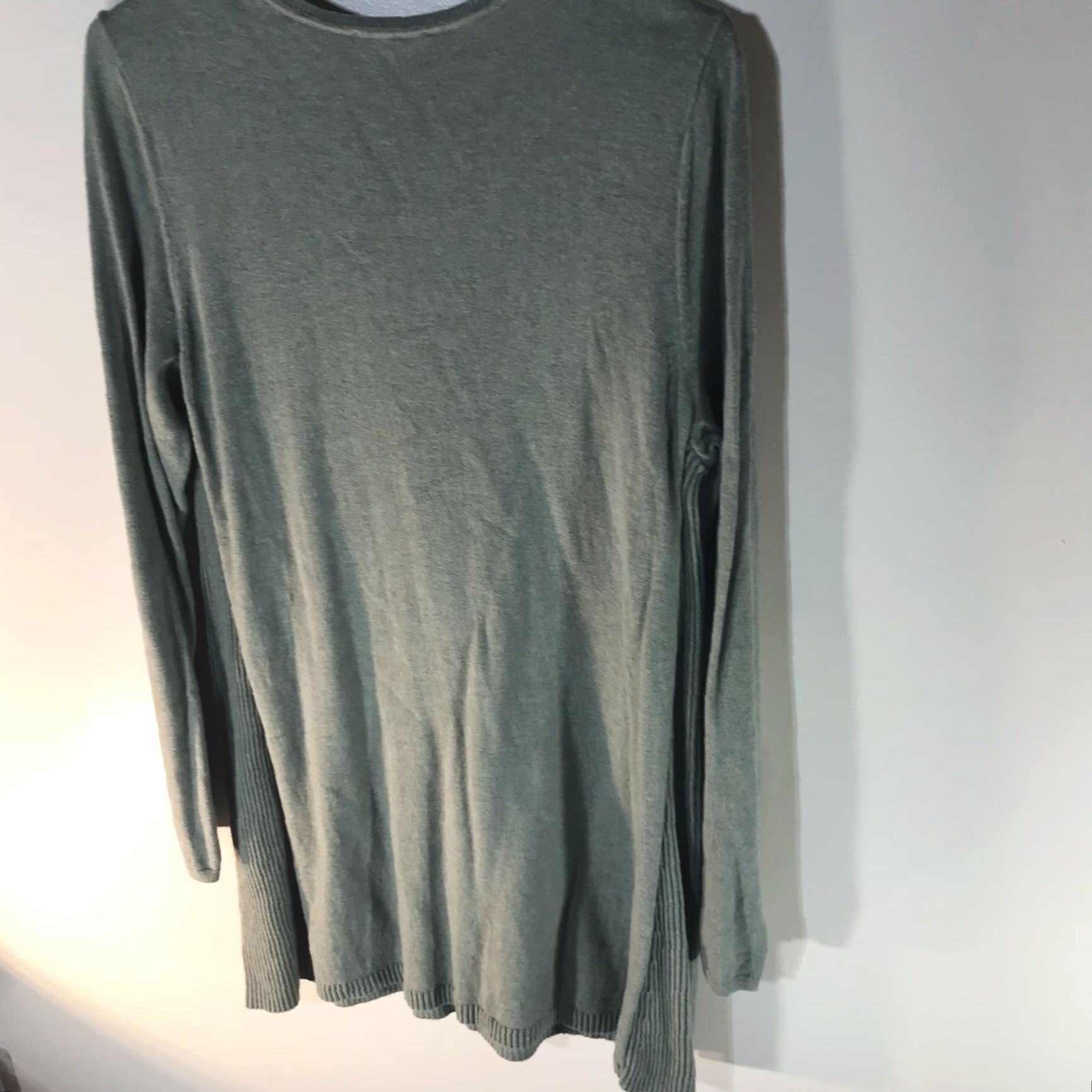J. Jill J. Jill Women's Sweater Tunic M Green Lightweight Knit Casual Long Sleeve Fall Winter Size M / US 6-8 / IT 42-44 - 3 Thumbnail