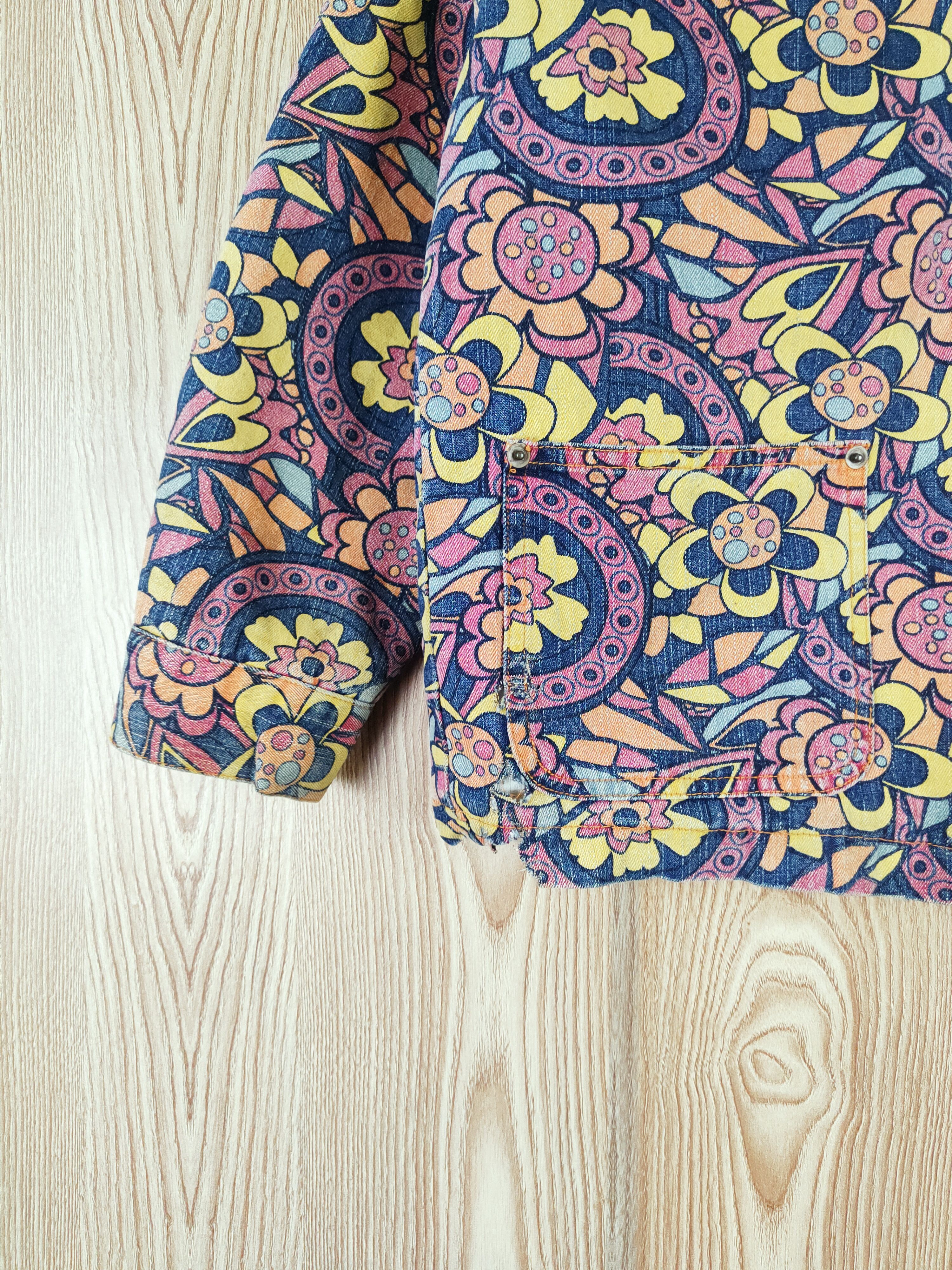 Japanese Brand Pop on Pop Family murakami style Flower Jackets #W367 Size S / US 4 / IT 40 - 4 Thumbnail