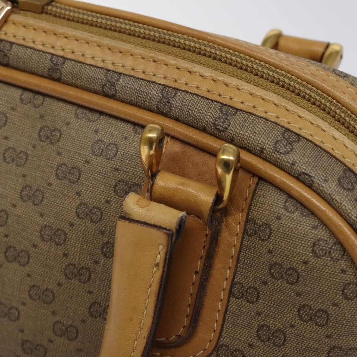 Gucci GUCCI Micro GG Supreme Hand Bag Pvc Beige Gold 000 39 000 39 Size ONE SIZE - 9 Thumbnail