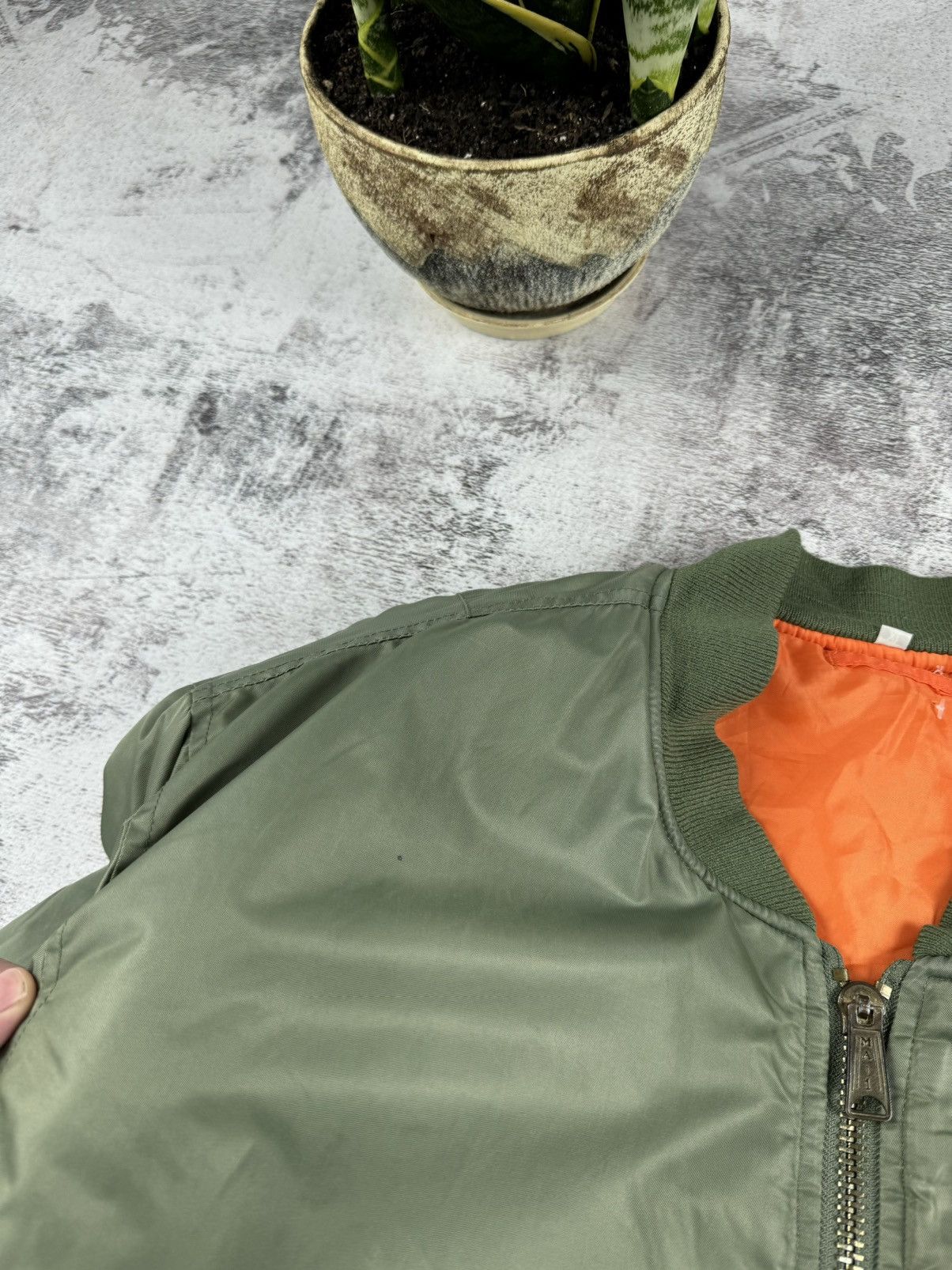 Vintage USA MA-1 Flyers Intermediate Reversible 2 in 1 Light Jacket Size US XL / EU 56 / 4 - 10 Thumbnail