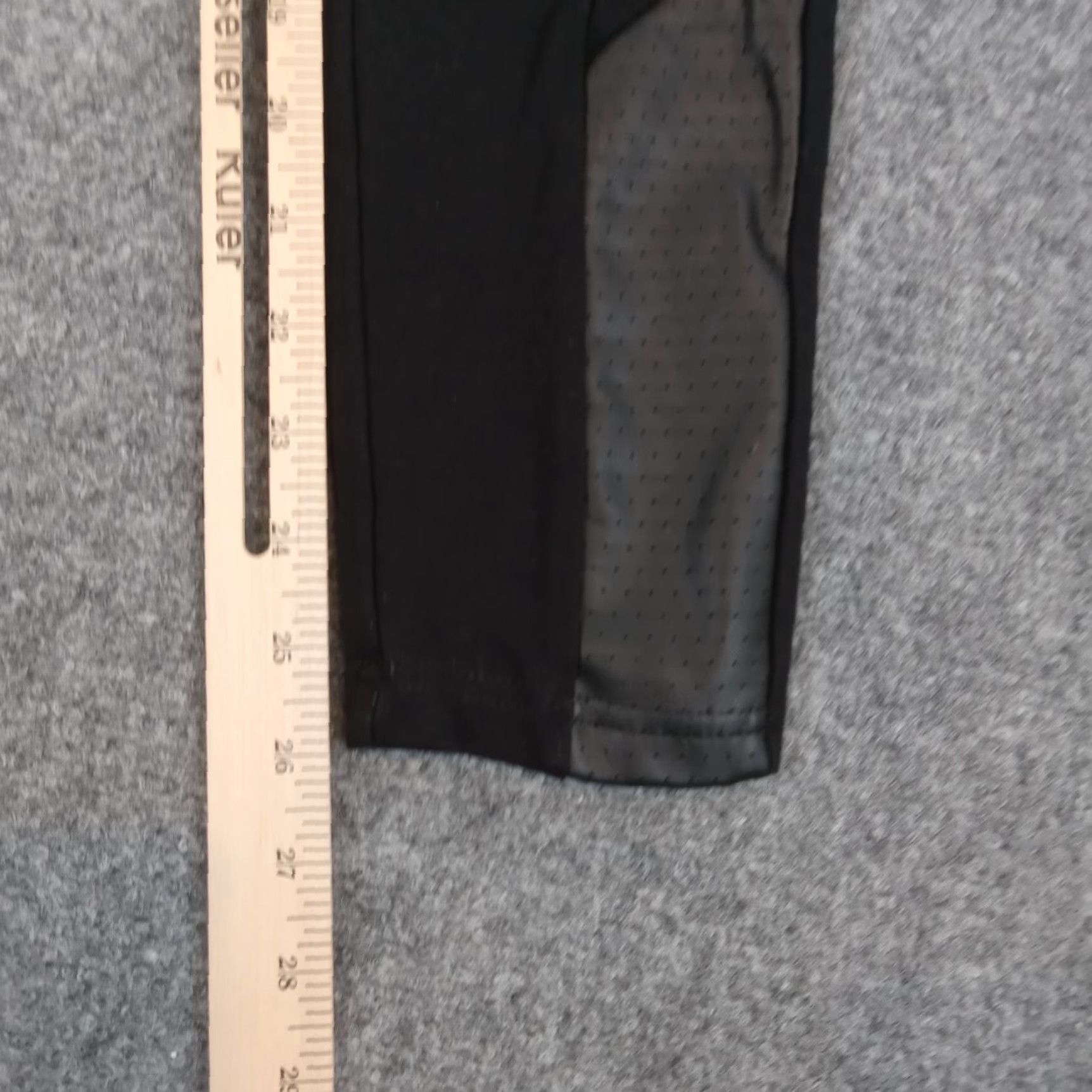 Vintage Boom Boom Leggings Womens Medium Black Running Causal Yoga Stretch Elastic Waist Size 32" / US 10 / IT 46 - 3 Thumbnail