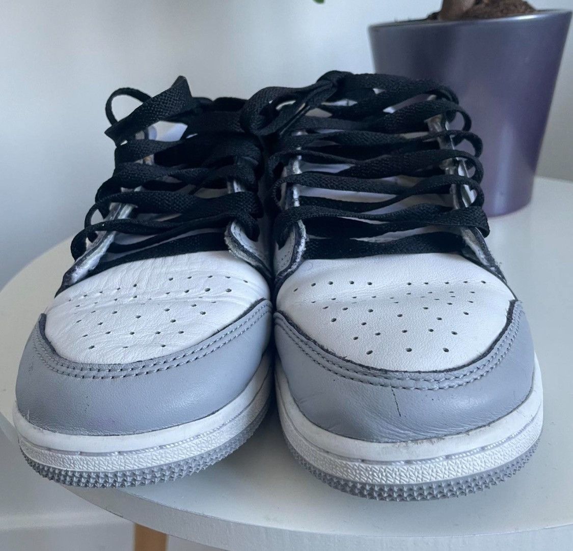 Jordan Brand Nike Air Jordan 1 Retro Low OG Barons Gray Black CZ0858-110 Size US 5 / EU 37 - 4 Thumbnail
