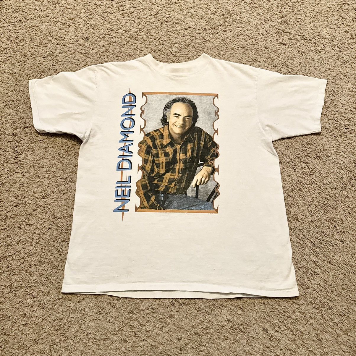 Band Tees VINTAGE NIEL DIAMOND TOUR TEE! Size US XL / EU 56 / 4 - 4 Thumbnail