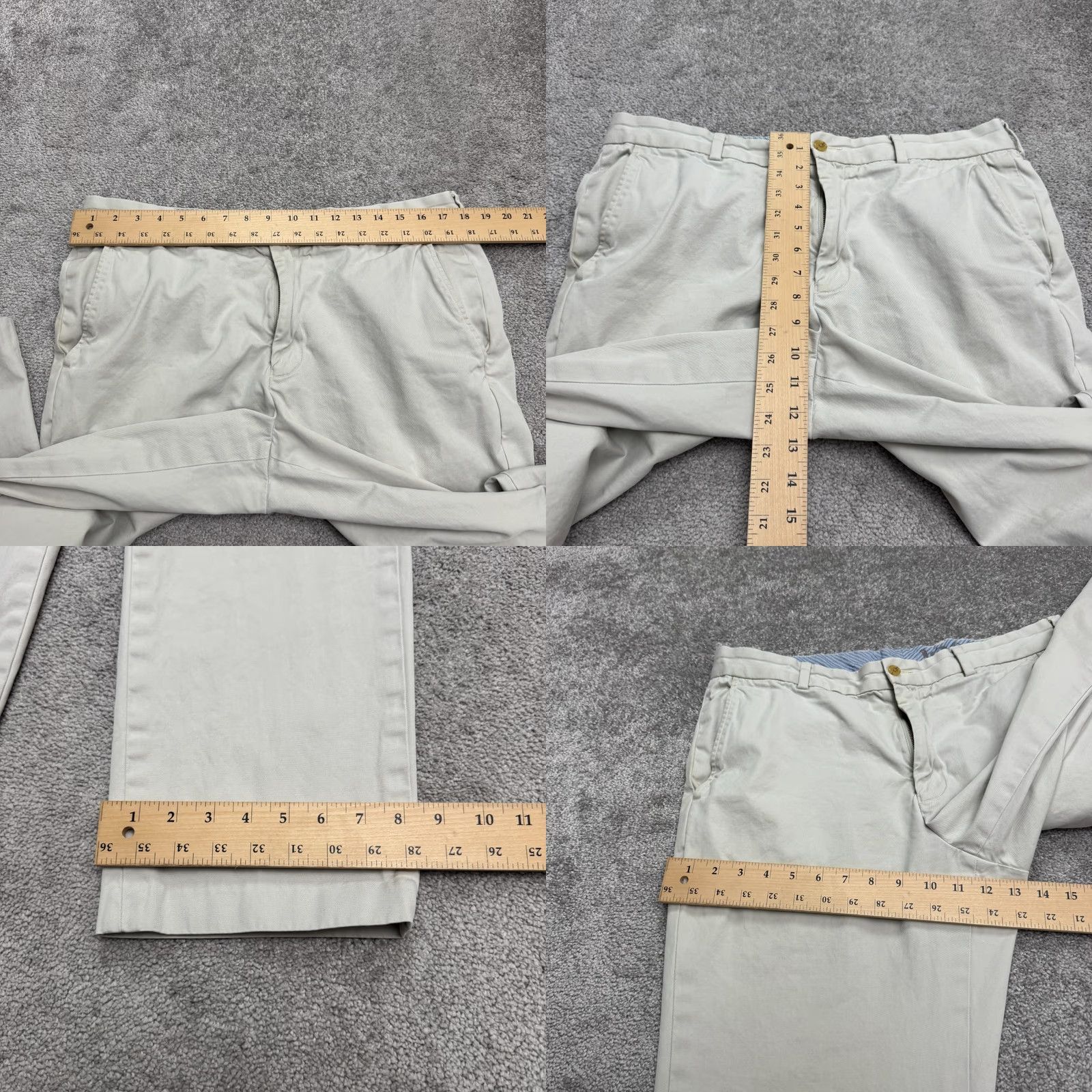 Nordstrom Nordstrom Chino Pants Mens 36x32 Beige 100% Cotton Straight Leg Stretch Casual Workwear Vintage: No Regular Slim Fit Mens Size US 36 / EU 52 - 9 Thumbnail