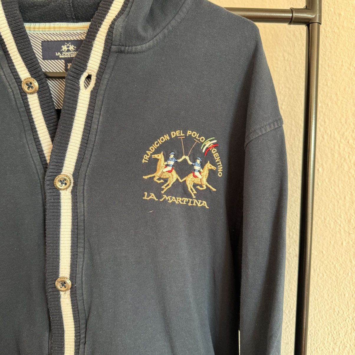 La Martina Vintage La Martina Maserati Big Logo rugby Cardigan Size US XL / EU 56 / 4 - 3 Thumbnail