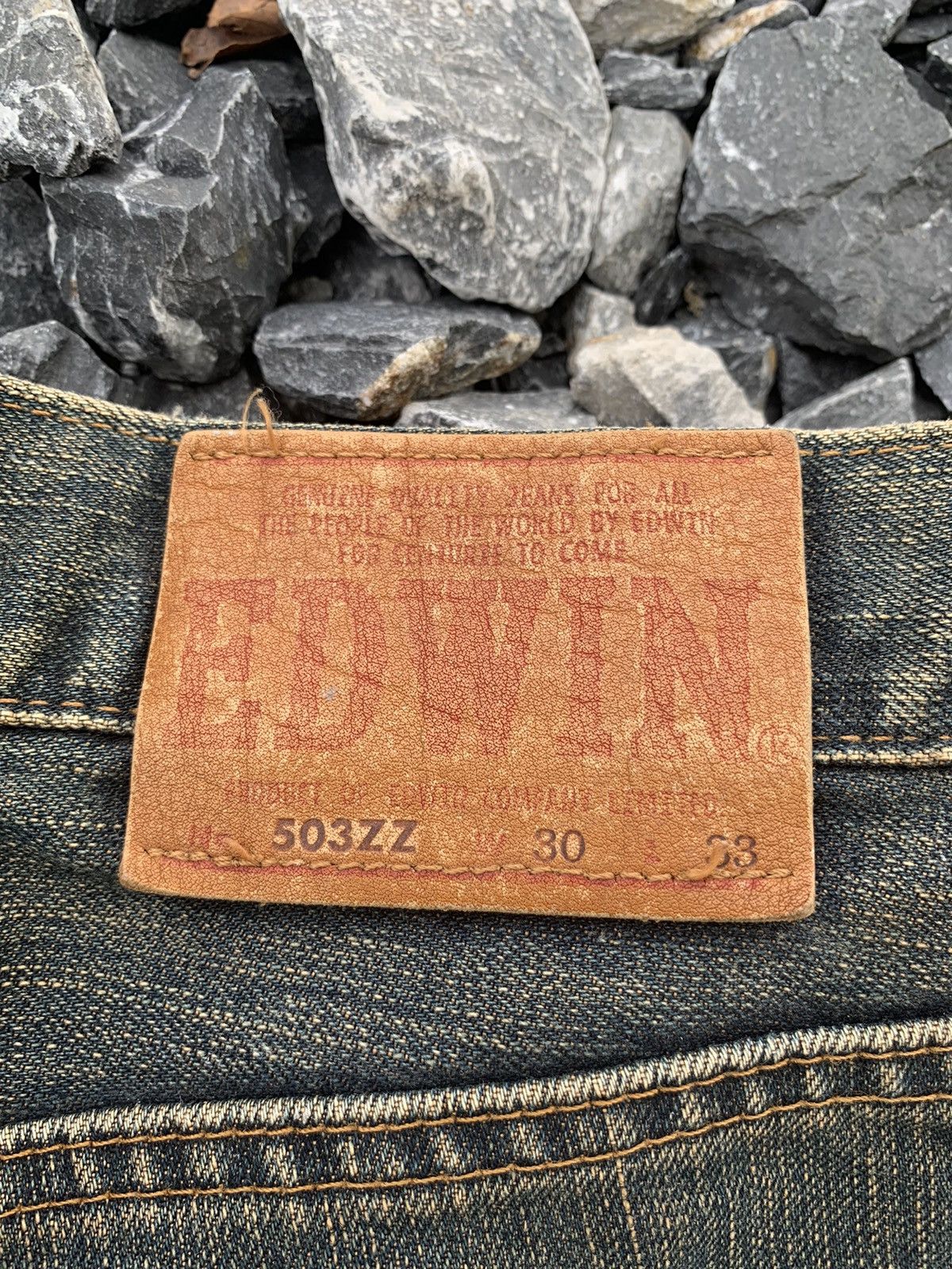 Edwin VINTAGE EDWIN 503ZZ RUSTY MUDWASH JAPANESE DISTRESSED DENIM Size US 30 / EU 46 - 11 Thumbnail