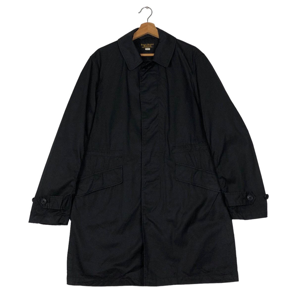 Issey Miyake 🔥Rich Black - Fly Coats Long Jacket Journal Standard Japan Size US M / EU 48-50 / 2 - 1 Thumbnail