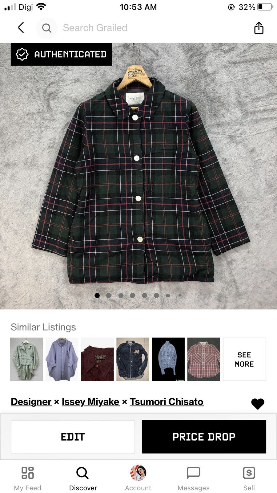 Tsumori Chisato Tsumori Chisato Fleece Lined Plaid Shirt Jacket #4716-165 Size M / US 6-8 / IT 42-44 - 11 Thumbnail