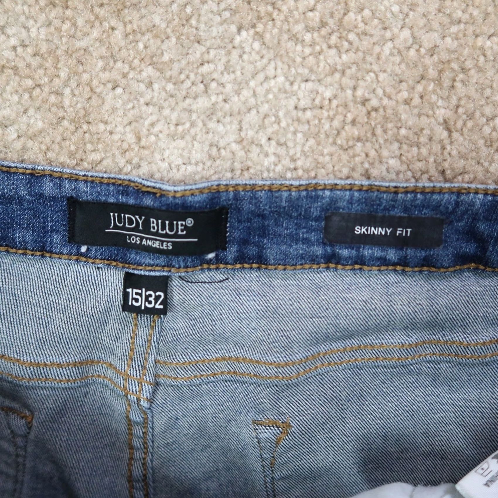 Vintage Judy Blue High Rise Skinny Jeans Women's 15/32 Stretch Denim Blue 5-Pocket Style Classic Slim 27 Inseam Jeans XS-XL? Size 36" / US 14 / IT 50 - 3 Thumbnail