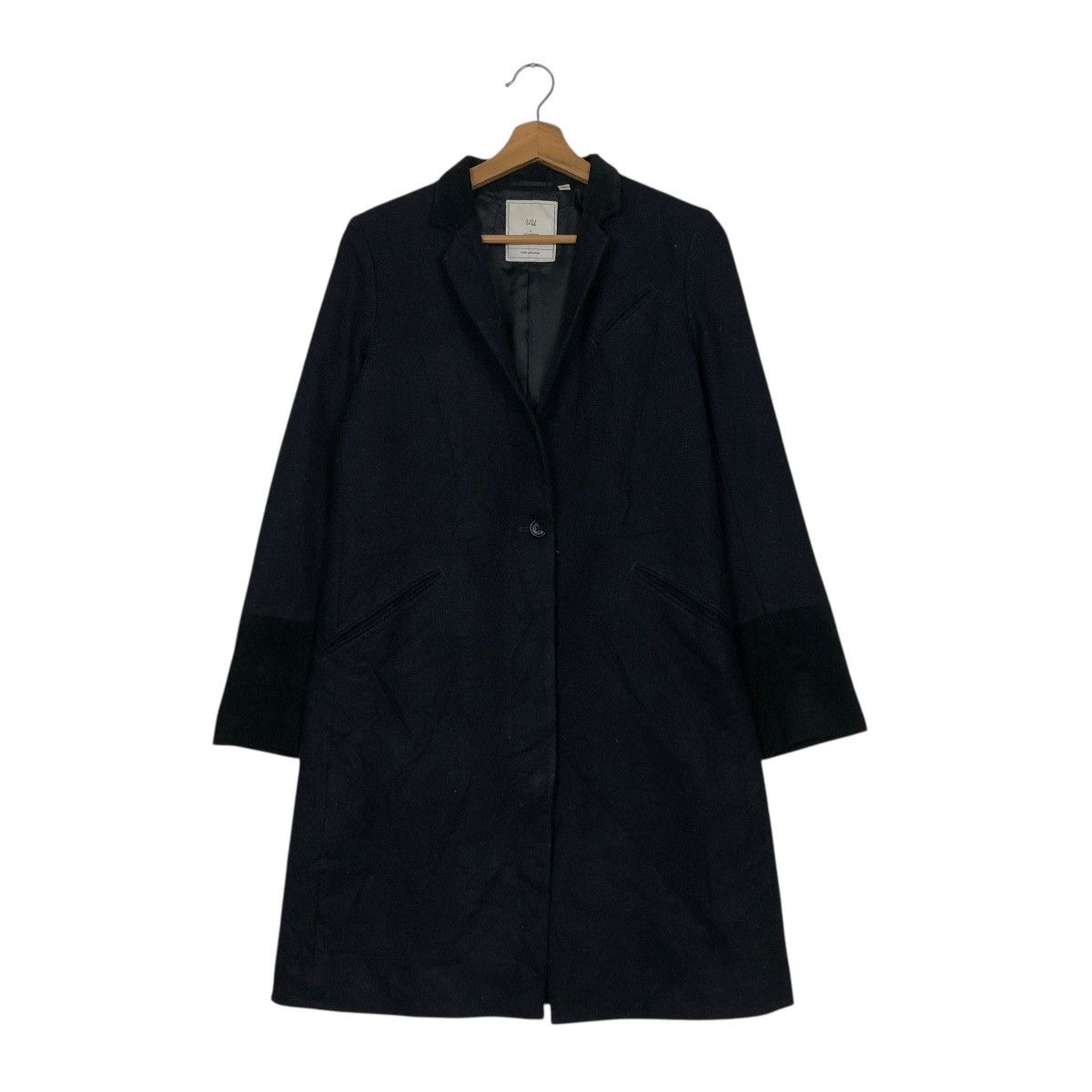Undercover 🔥RICH BLACK LONG JACKET UNIQLO X UNDERCOVER DOUBLE BREAST Size US M / EU 48-50 / 2 - 3 Thumbnail