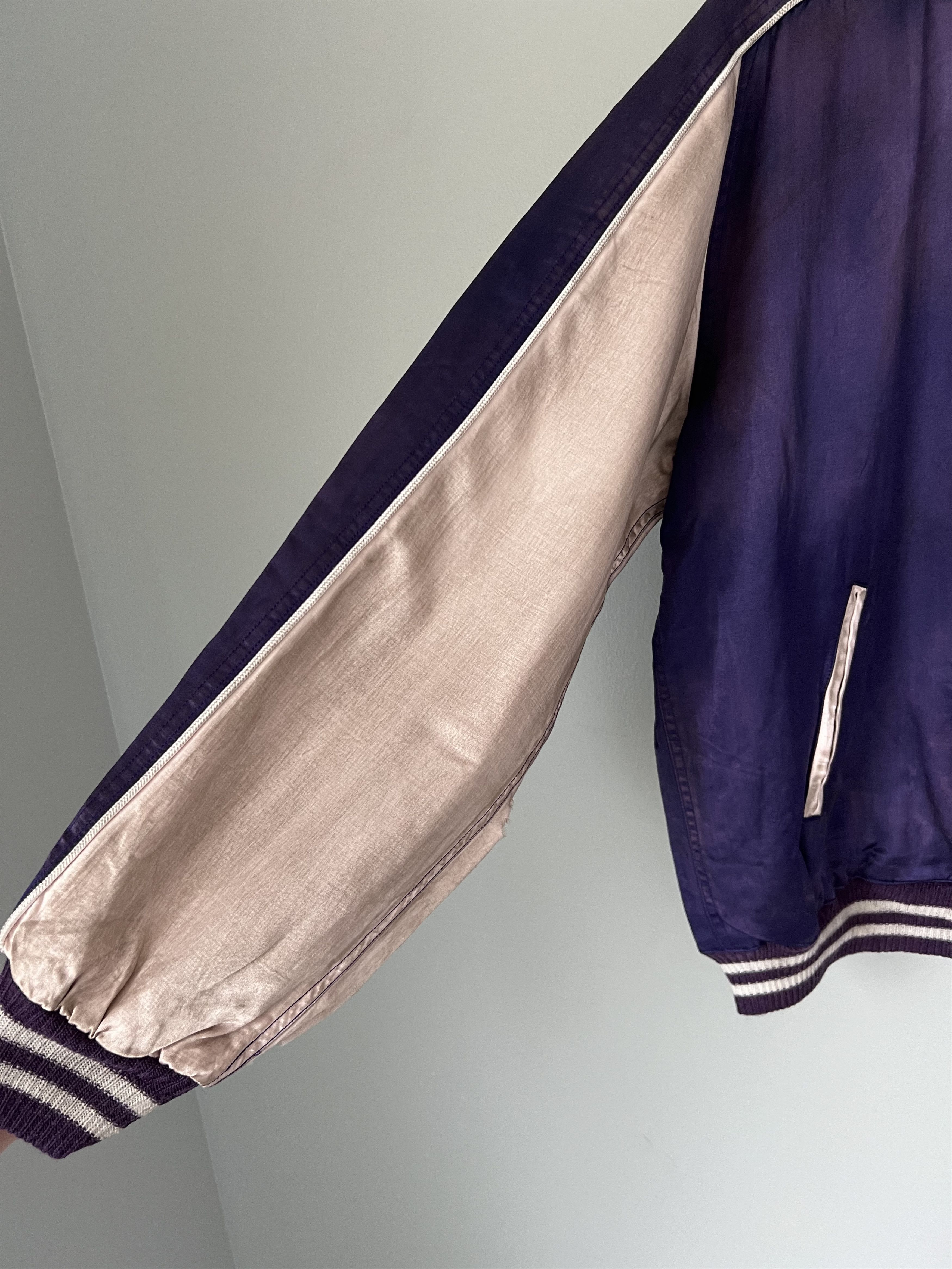 Saint Michael Saint Michael Satin Stadium Jacket in Purple Size US M / EU 48-50 / 2 - 10 Thumbnail