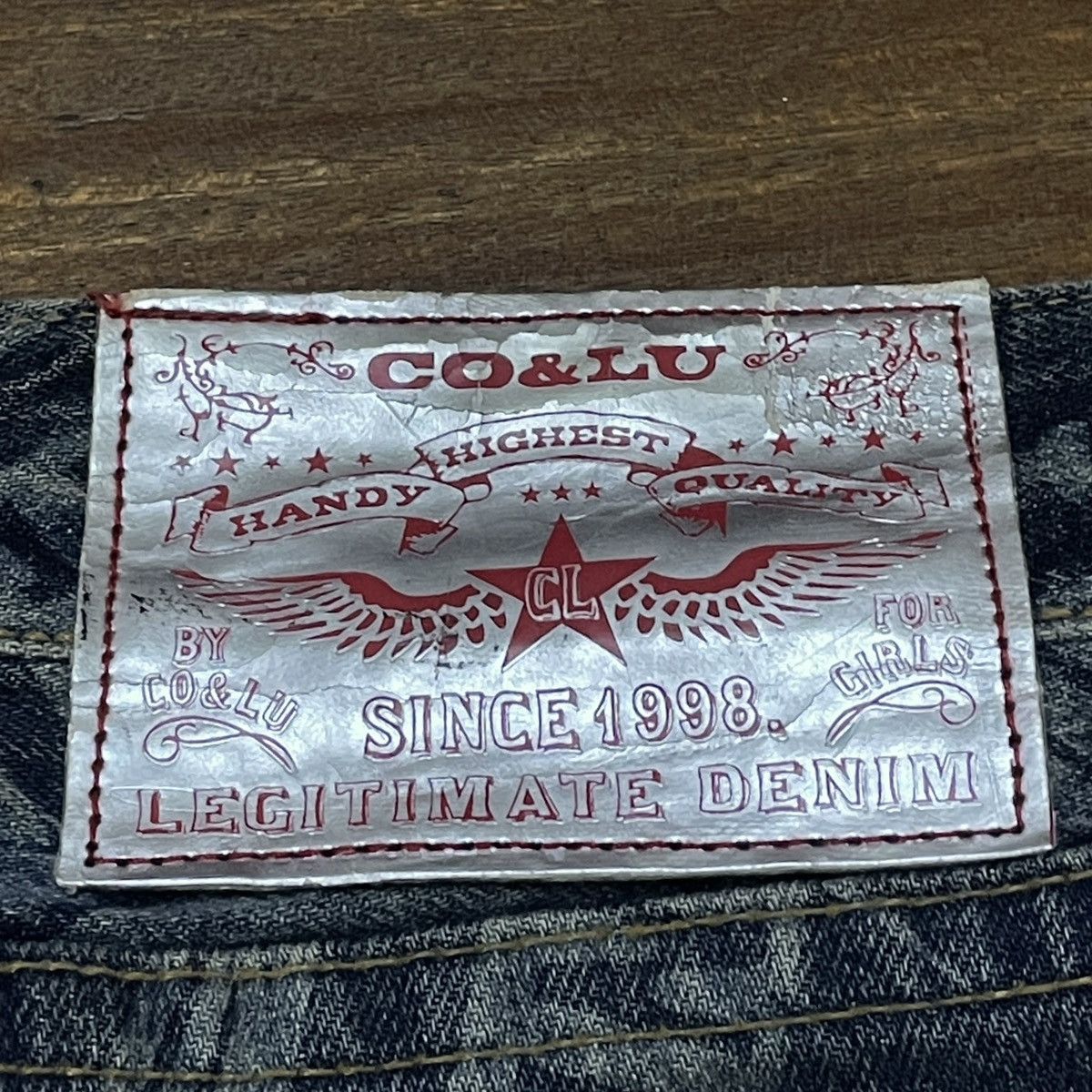 Hysteric Glamour Very Rare Vintage Japanese Brand Co&Lu Fullprint Jeans 1990s Size US 31 - 9 Thumbnail