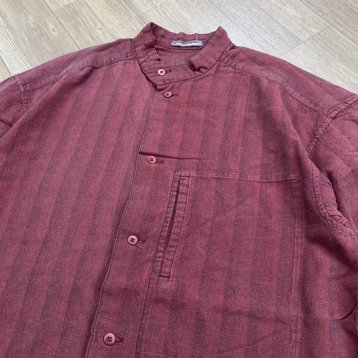 Issey Miyake 1990s Vintage Issey Miyake Men Mandarin Shirt Designer Size US L / EU 52-54 / 3 - 3 Thumbnail