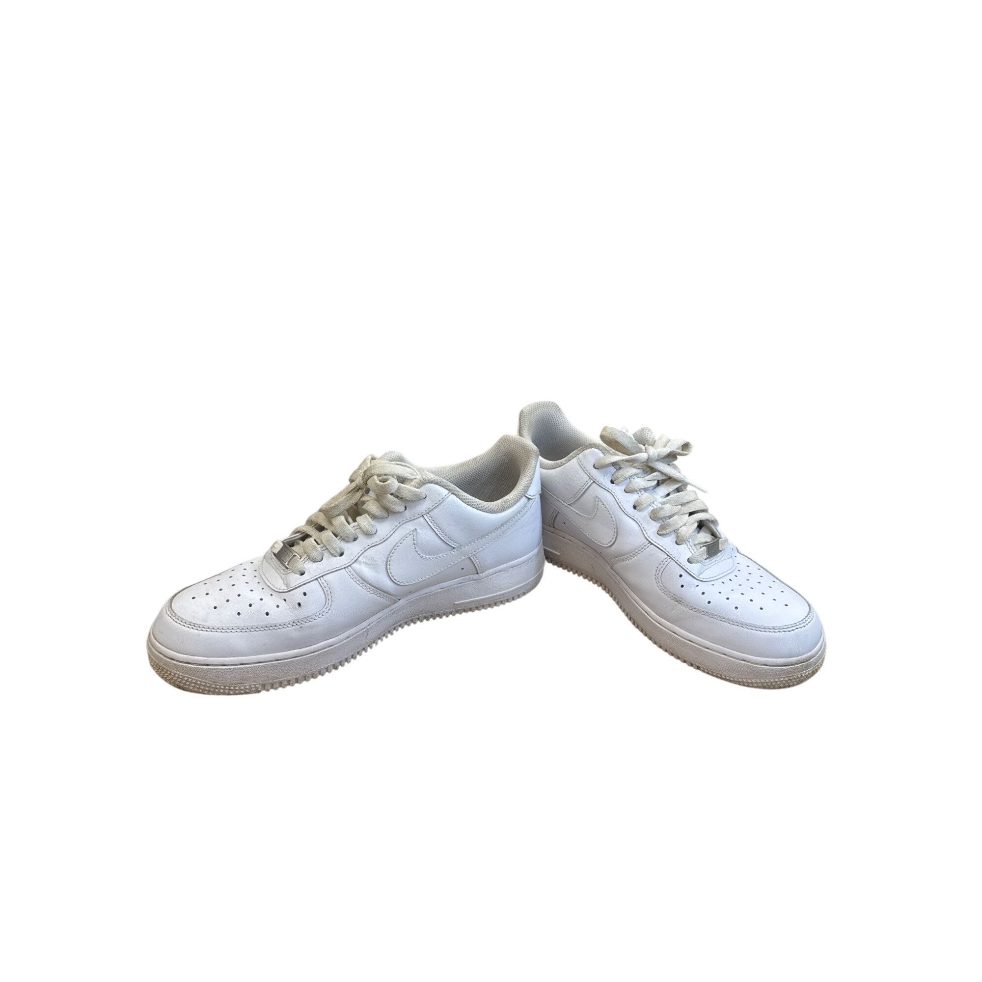 Nike Nike Air Force 1 Mens white leather Low-Top Sneakers shoes S Size US 9 / EU 42 - 2 Thumbnail