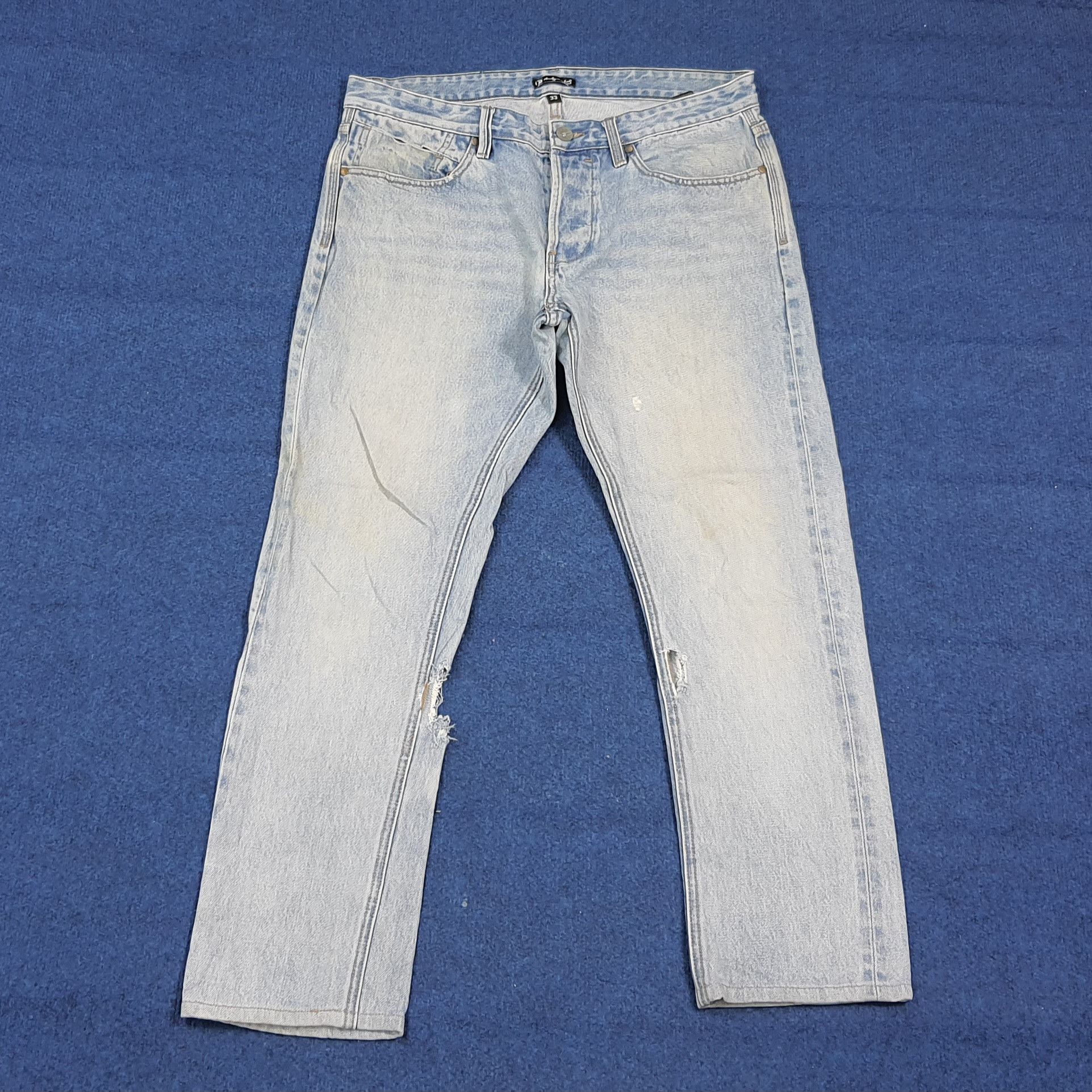 Andy Warhol Vintage Andy Warhol x Billabong Distressed Selvedge C280N9 Size US 35 - 1 Thumbnail