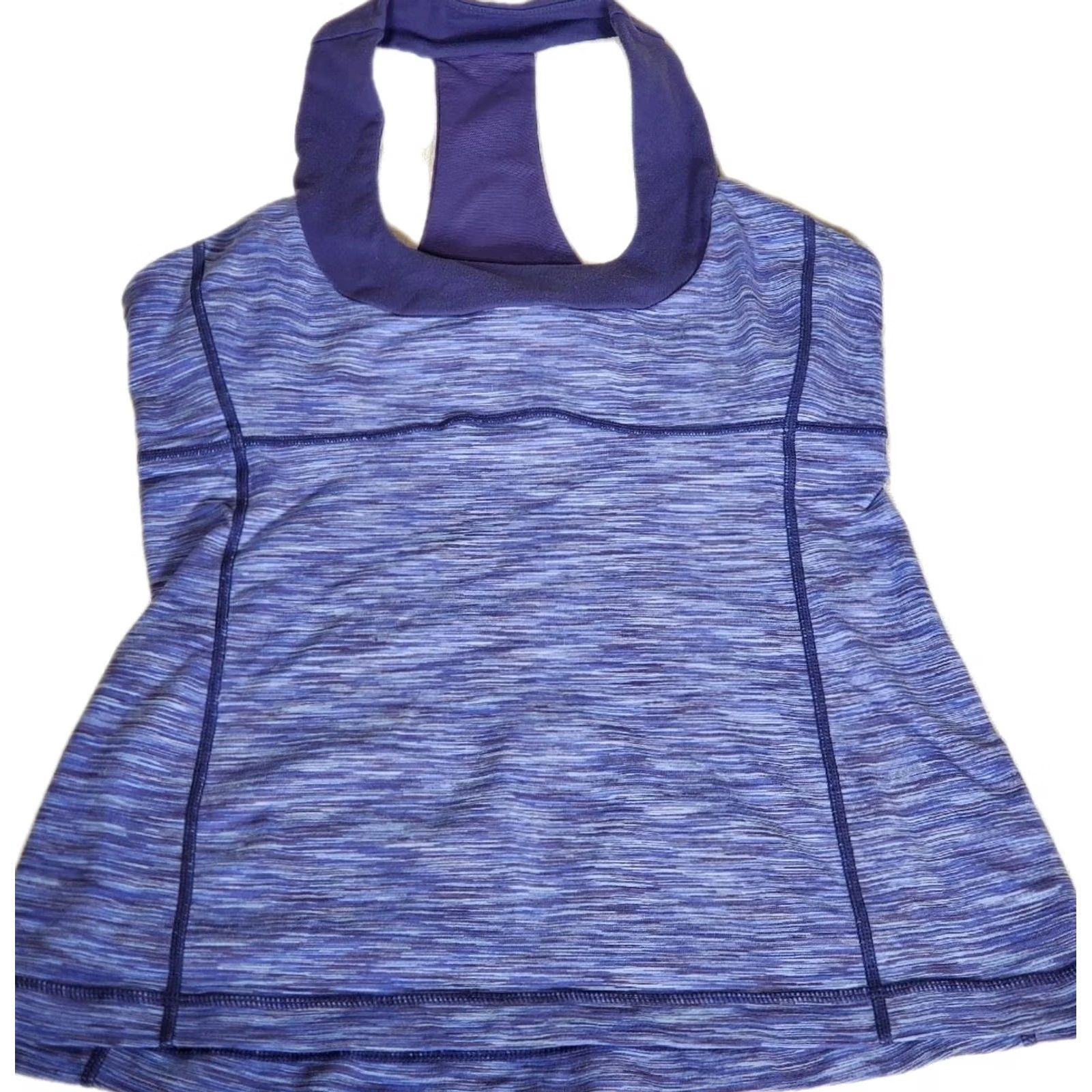 Lululemon VINTAGE Lululemon Athletica Built-in Bra Blue Racerback Scoop Neck Tank Top Womens 8 Size M / US 6-8 / IT 42-44 - 3 Thumbnail