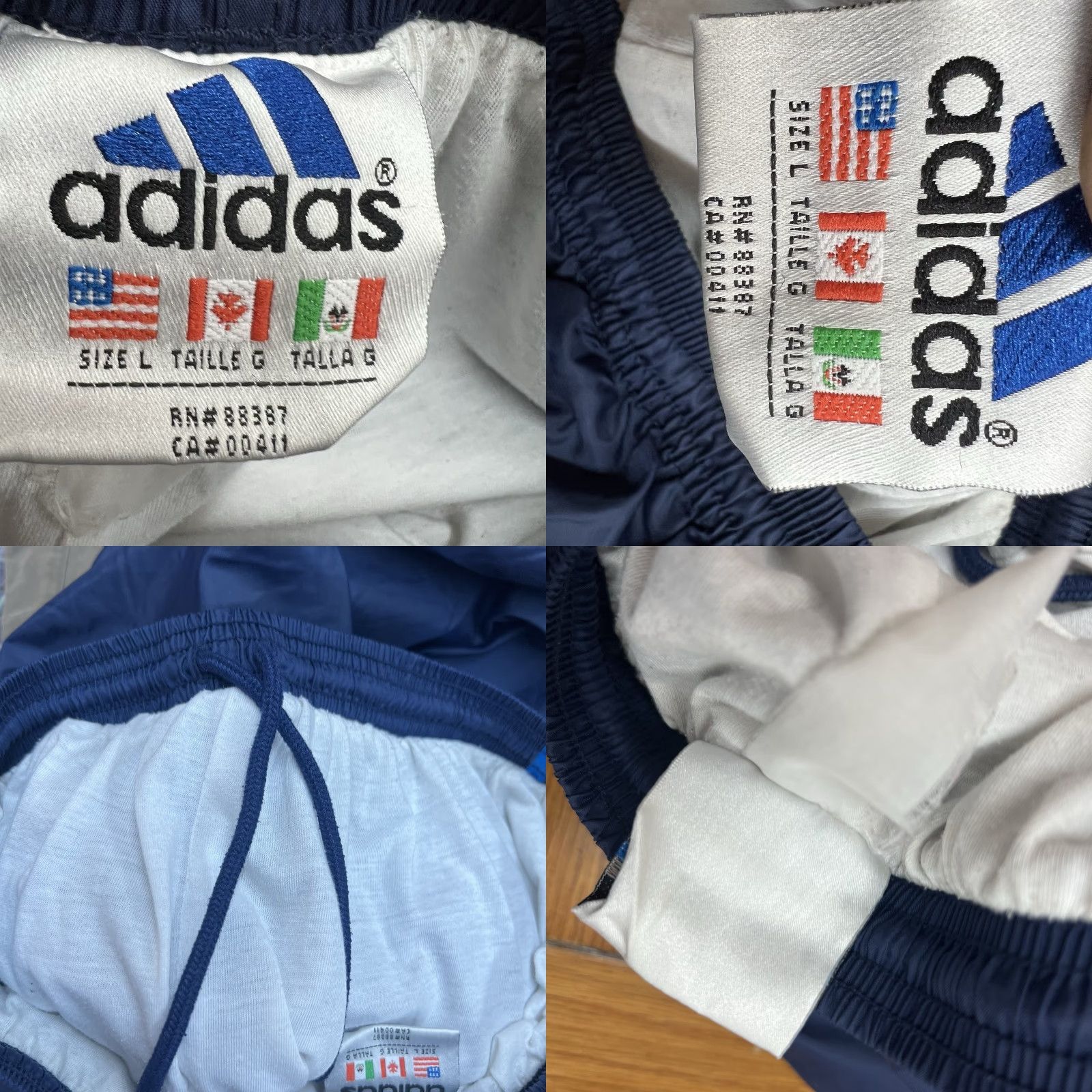 Adidas VINTAGE adidas Men's Track Pants Size L Tapered Fit Activewear Softshell Blue 90s Athleisure Size US 33 - 8 Thumbnail