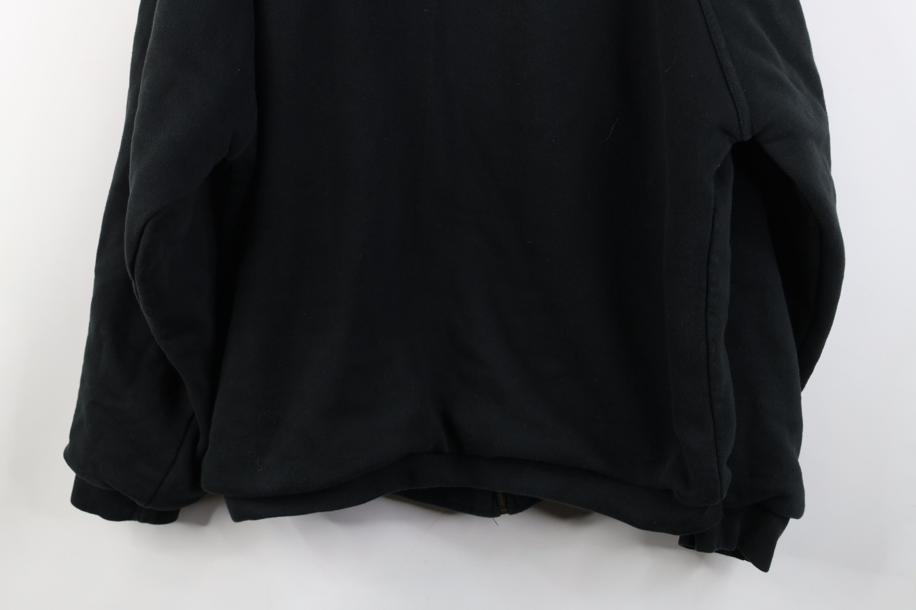 Vintage Vintage 90s Streetwear Thermal Waffle Lined Hoodie Black Size US XXL / EU 58 / 5 - 14 Thumbnail