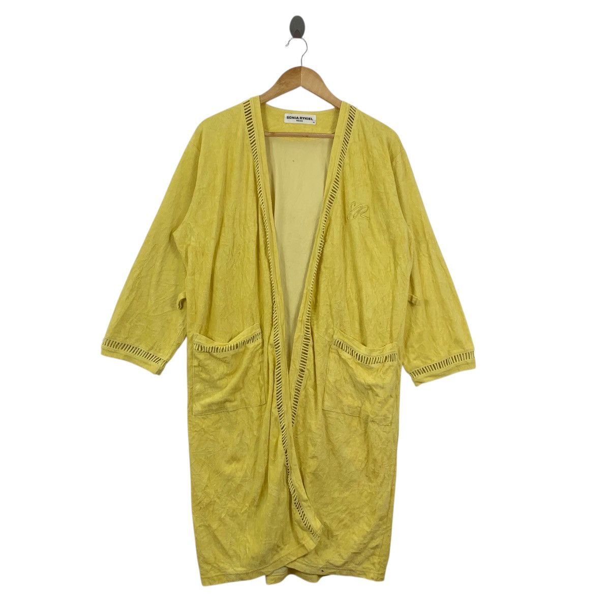 Sonia Rykiel SONIA RYKIEL PARIS Minimalist Design Yellow Robe Coat Onsen Size M / US 6-8 / IT 42-44 - 3 Thumbnail