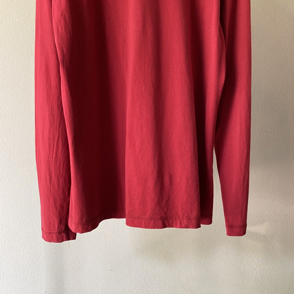 Marithe + Francois Girbaud MARITHE FRANÇOIS GIRBAUD Red Zip-Detail Long Sleeve Shirt Size US L / EU 52-54 / 3 - 9 Thumbnail