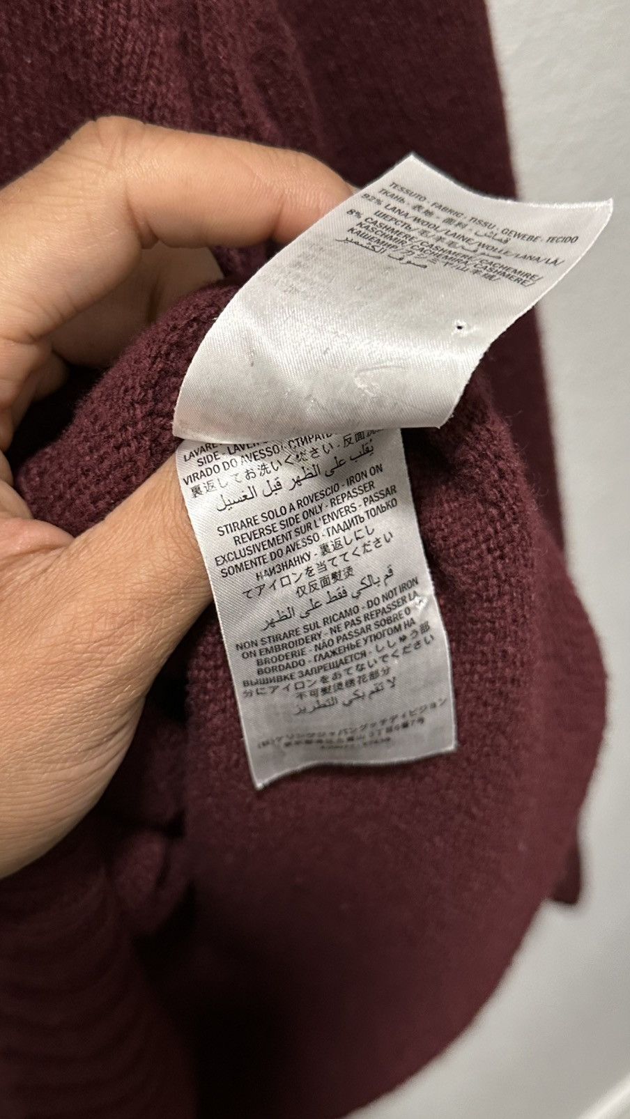 Gucci Gucci — Maroon Wool Sweater Size US L / EU 52-54 / 3 - 6 Thumbnail