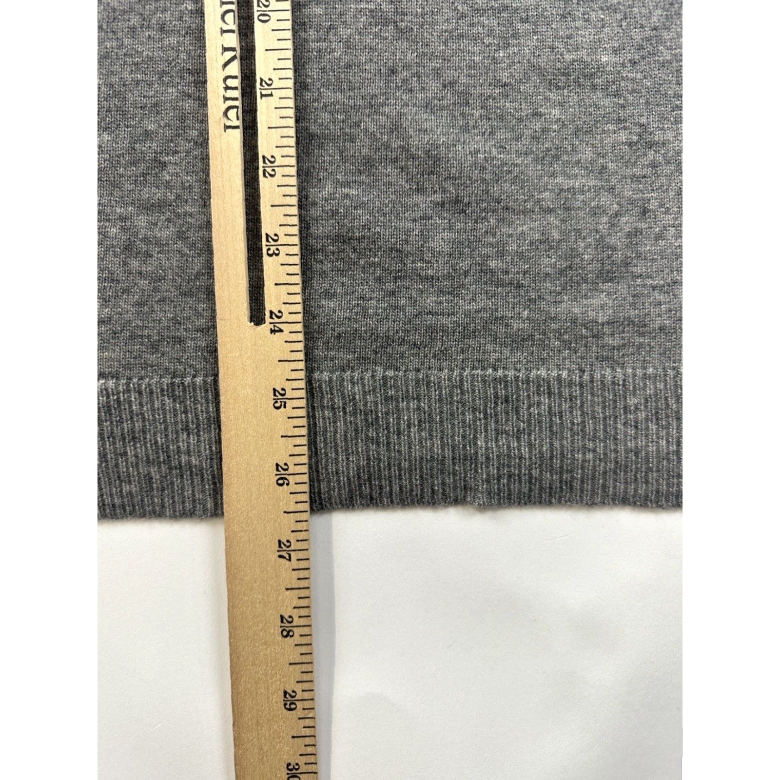 J.Crew J.Crew Sweater 3XS Womens Gray Long Sleeve V-Neck Wool Blend Size XXS / US 00 / IT 34 - 5 Thumbnail