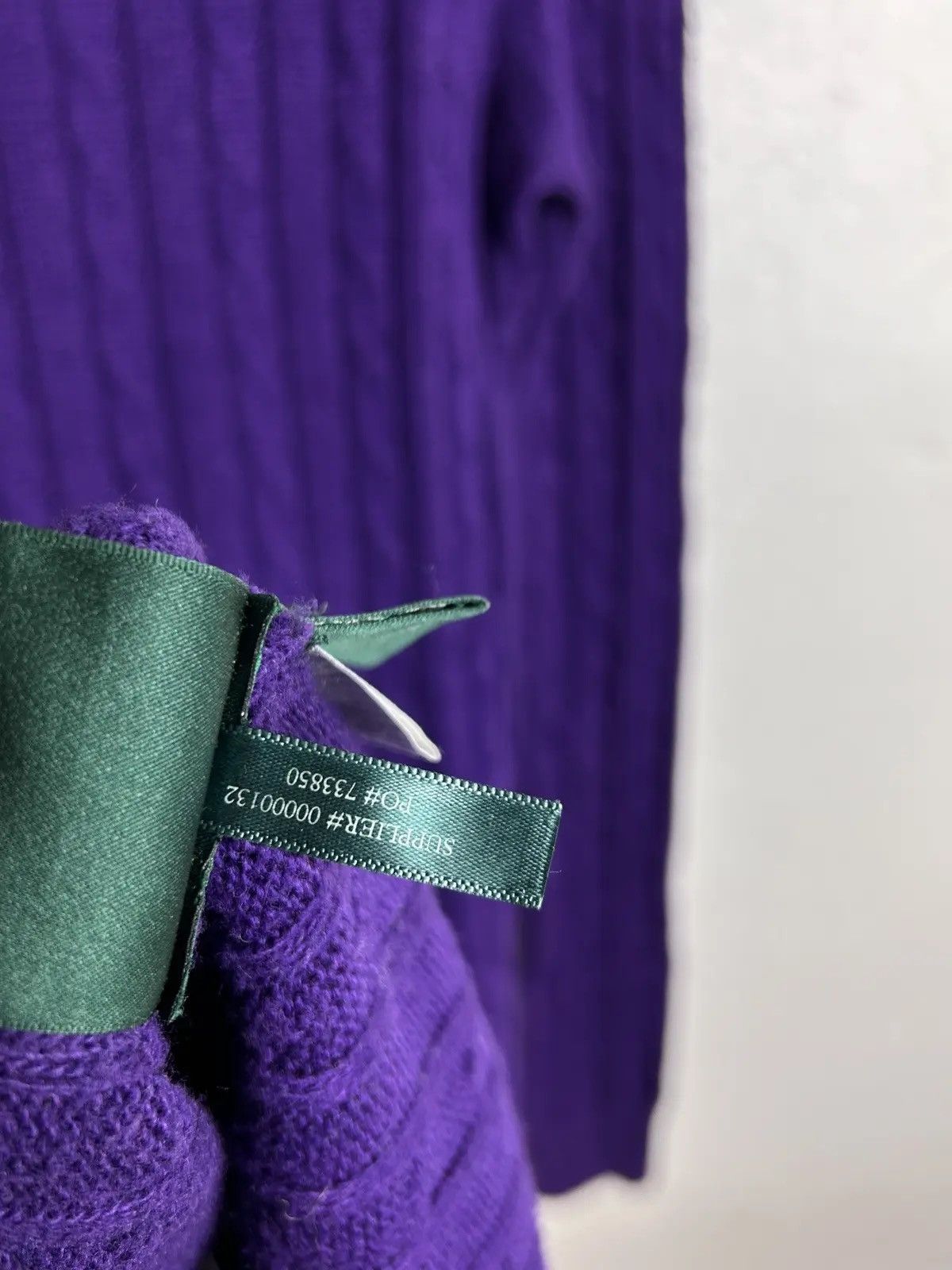 Polo Ralph Lauren Vintage Lauren By Ralph Lauren Cable Knit Wool Sweater Size M / US 6-8 / IT 42-44 - 9 Thumbnail