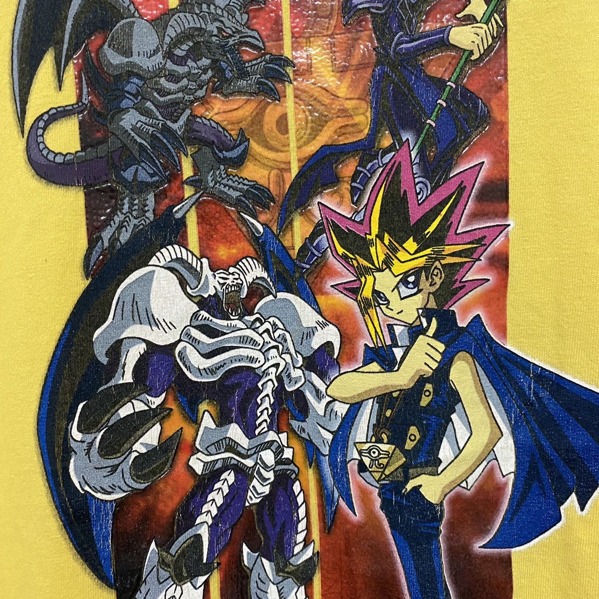 Anime × Band Tees × Vintage Vintage CRAZY‼️ Yu-Gi-Oh! Yugi Mutou King Of Games Anima Tee Size US M / EU 48-50 / 2 - 6 Thumbnail