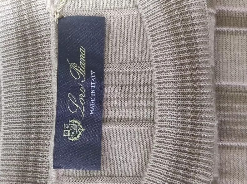 Loro Piana LORO PIANA Striped cashmere knit short-sleeved top Size S / US 4 / IT 40 - 9 Thumbnail