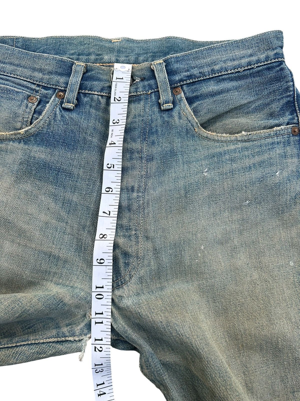 Kapital Vintage Levis Big E Selvedge Distressed Denim Jeans Size US 32 / EU 48 - 22 Thumbnail
