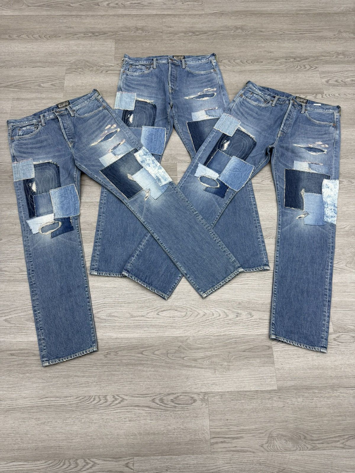 Kapital Kapital monkey cisco patchwork jeans Size US 34 / EU 50 - 1 Thumbnail