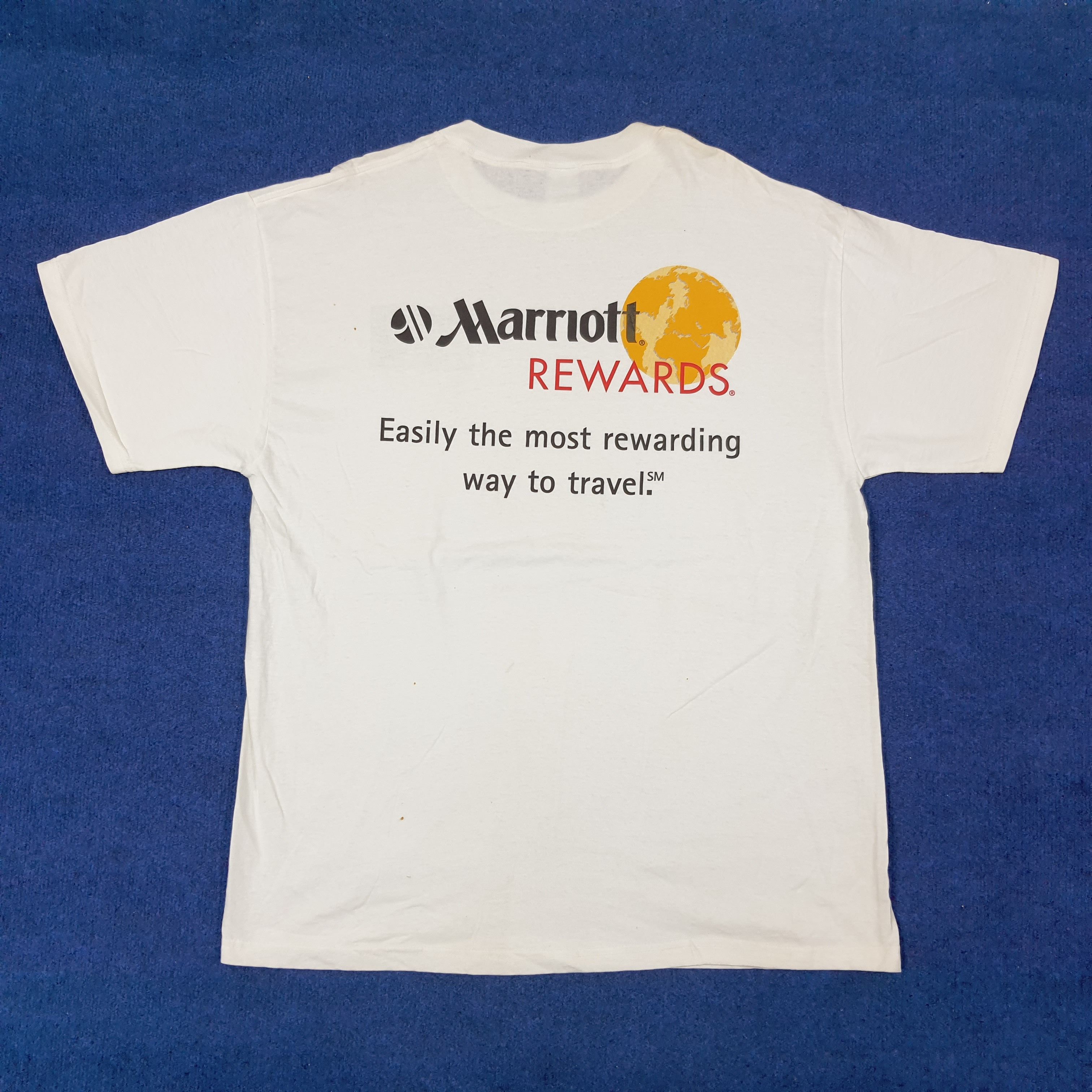 Delta Vintage Marriott Revards VISA Travel Tshirt C239N10 Size US XL / EU 56 / 4 - 1 Thumbnail