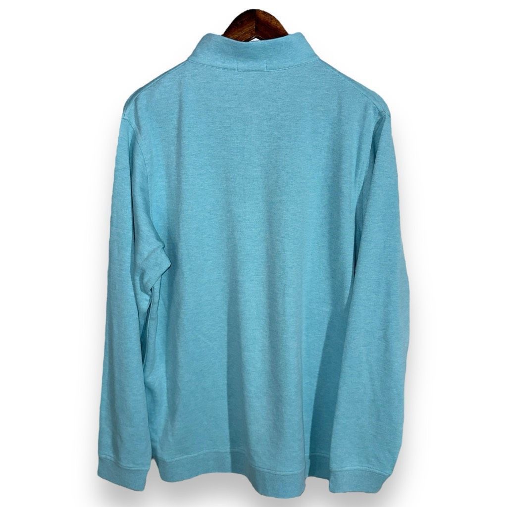 Peter Millar Peter Millar Teal Blue 1/4 Zip Sweater Size L Size US L / EU 52-54 / 3 - 6 Thumbnail