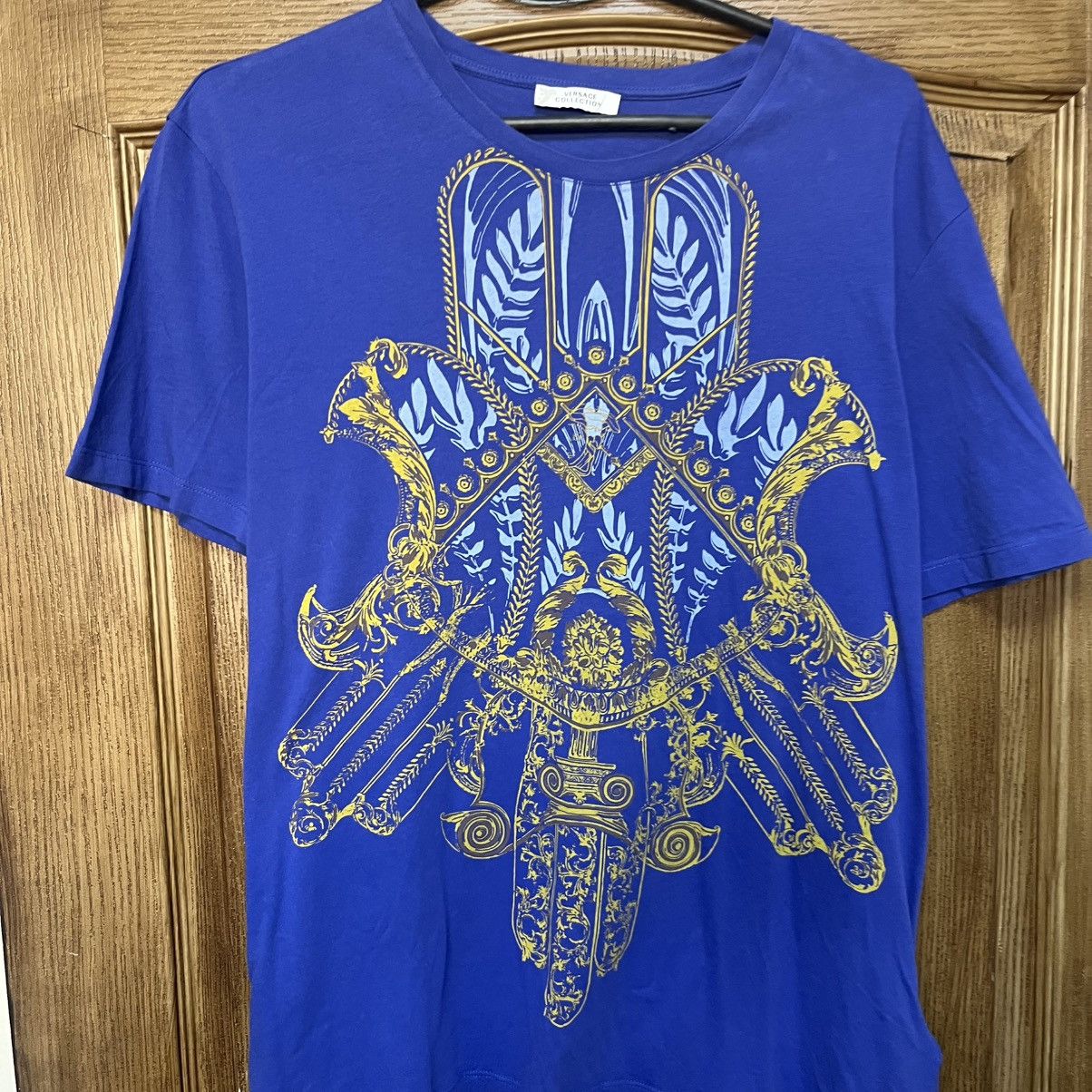 Versace Versace Collection Y2K Big Logo T-Shirt Size US XL / EU 56 / 4 - 3 Thumbnail