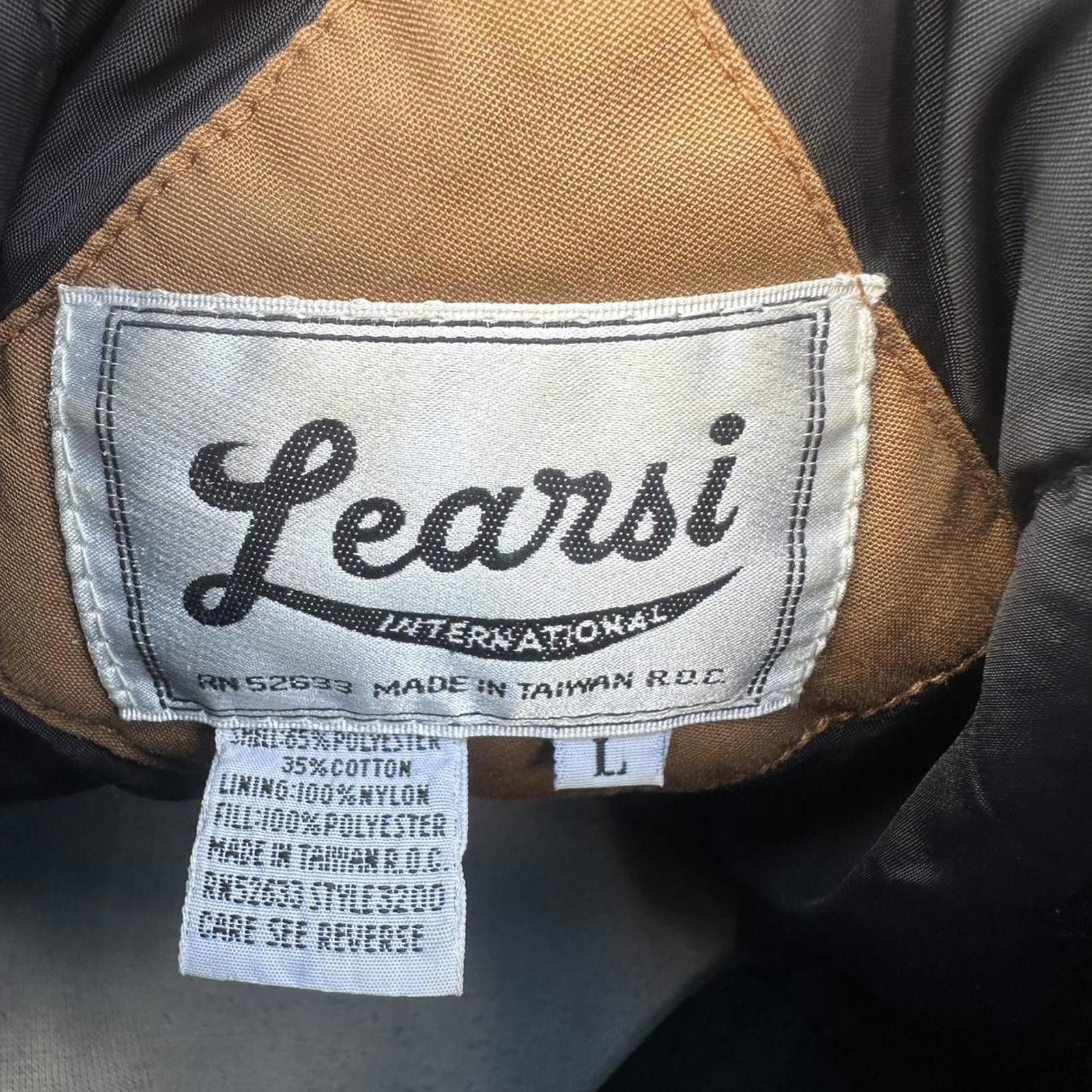 Other Vintage 80s Learsi Jacket Unisex Black Brown Large Size US L / EU 52-54 / 3 - 3 Thumbnail