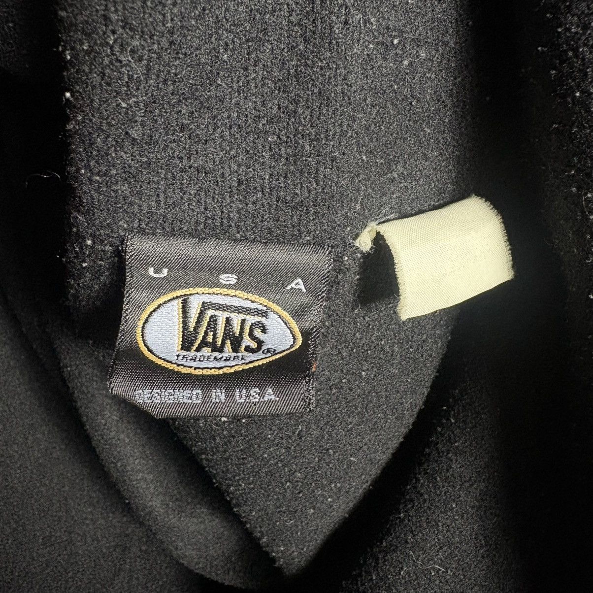 Vans Vintage 90s Vans USA Pocket Black Nylon Hoodie Jacket Size US L / EU 52-54 / 3 - 7 Thumbnail
