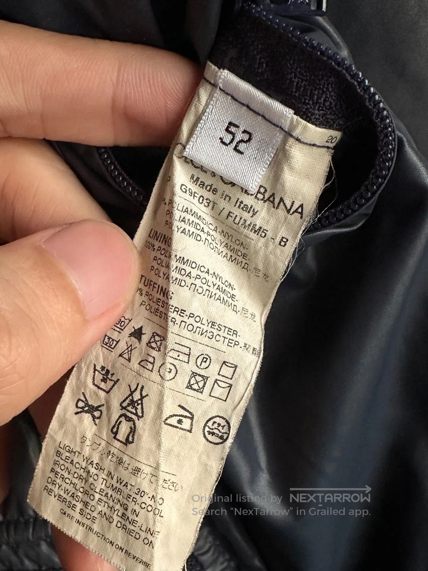 Dolce & Gabbana Dolce＆Gabbana size52 07aw Nylon Zip Jacket| Size US L / EU 52-54 / 3 - 5 Thumbnail