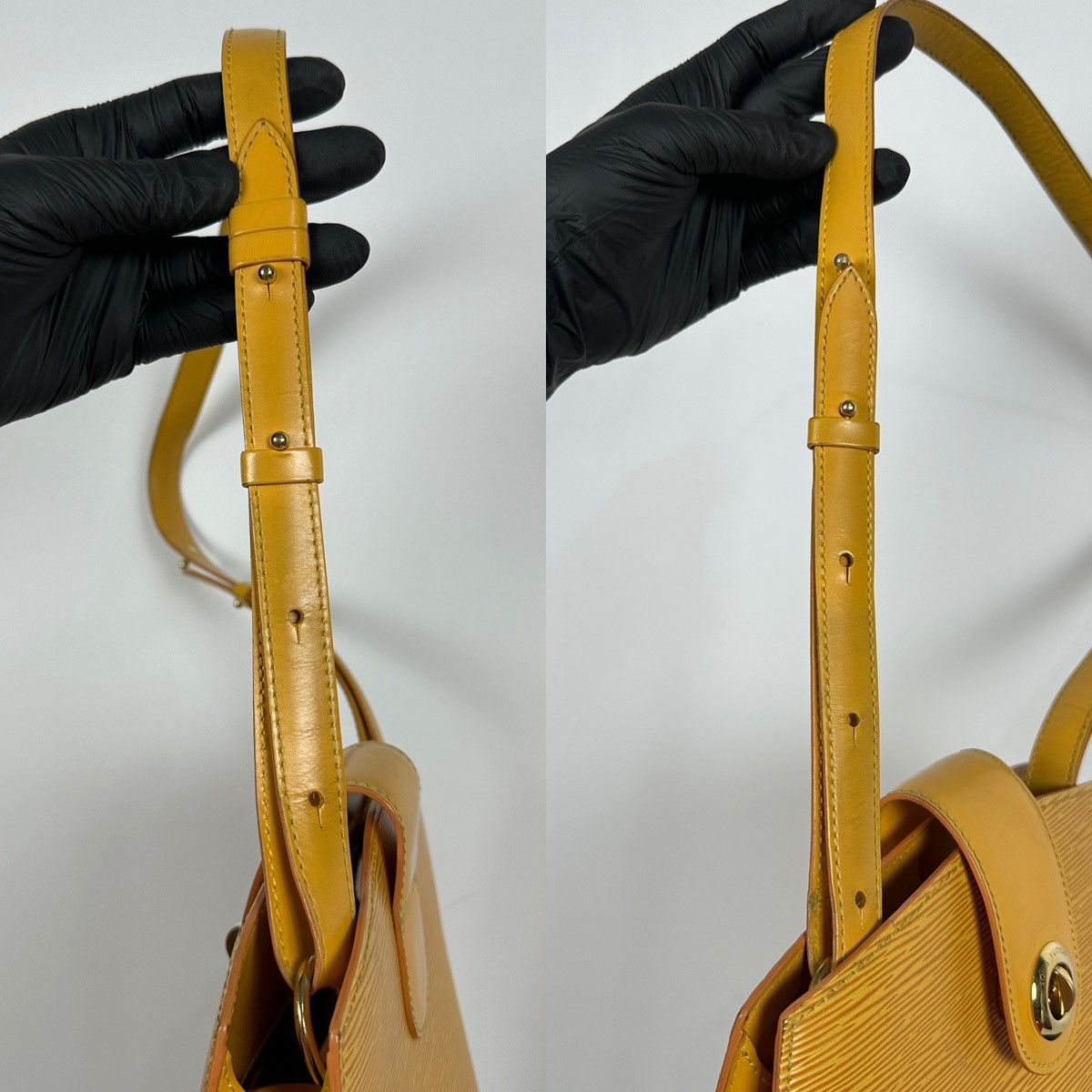 Louis Vuitton Louis Vuitton Epi Cluny Yellow Leather Shoulder Bag Size ONE SIZE - 15 Thumbnail