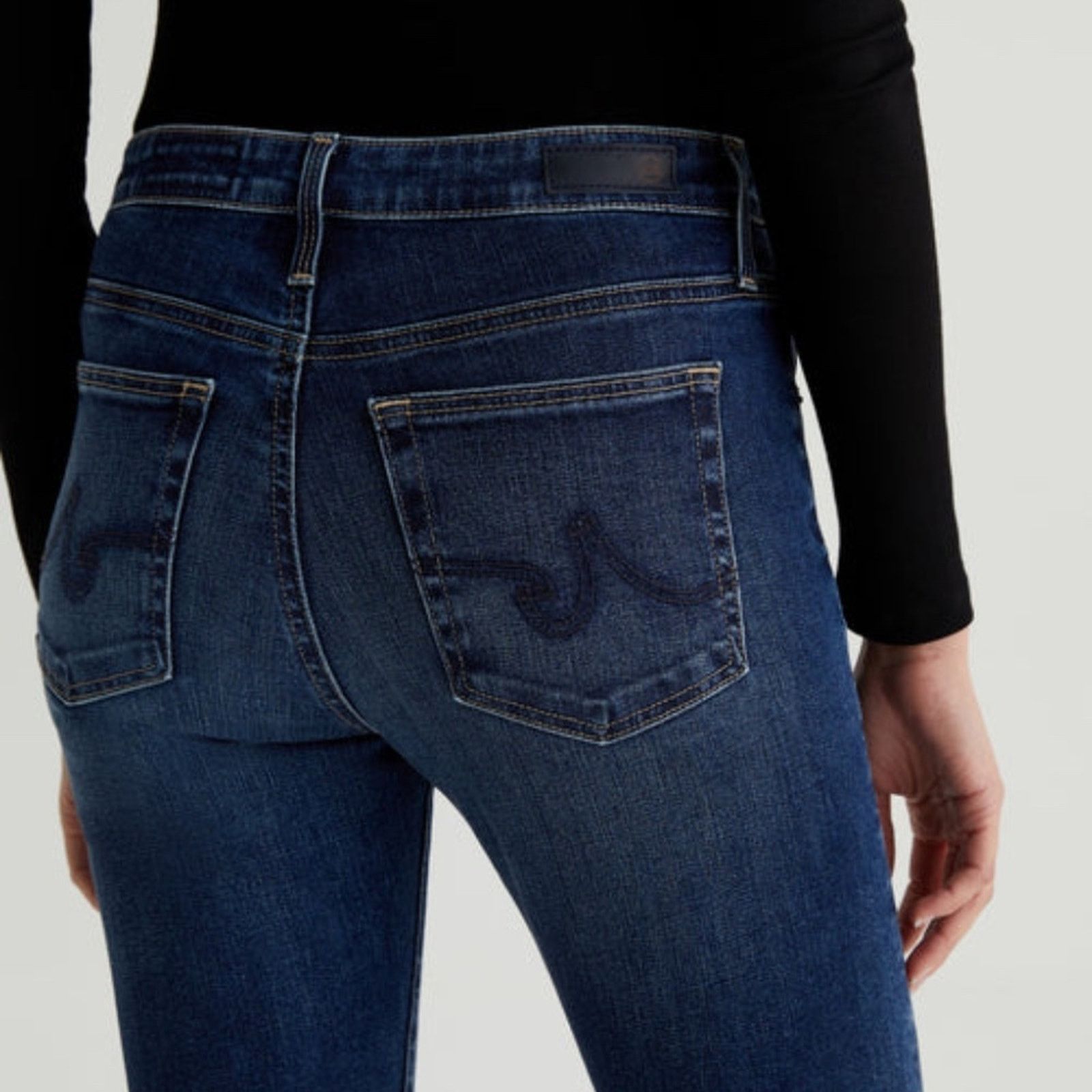 AG Adriano Goldschmied Adriano Goldschmied Farrah High-Rise Skinny Jeans - 29R Size 29" - 5 Thumbnail