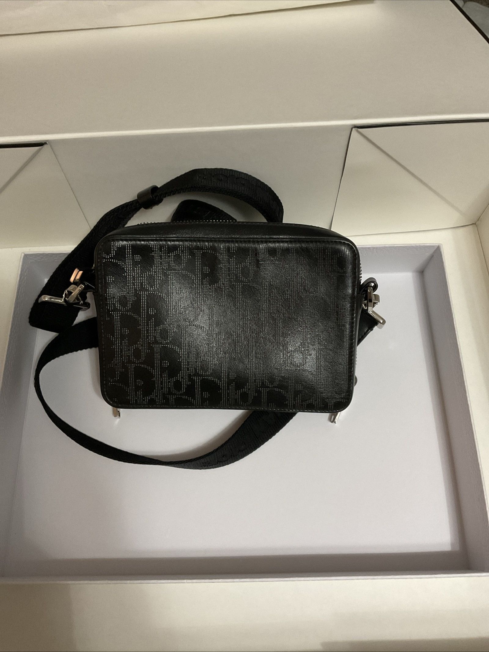 Dior Dior Double Zip Crossbody Pouch Oblique Galaxy Leather Size ONE SIZE - 2 Thumbnail