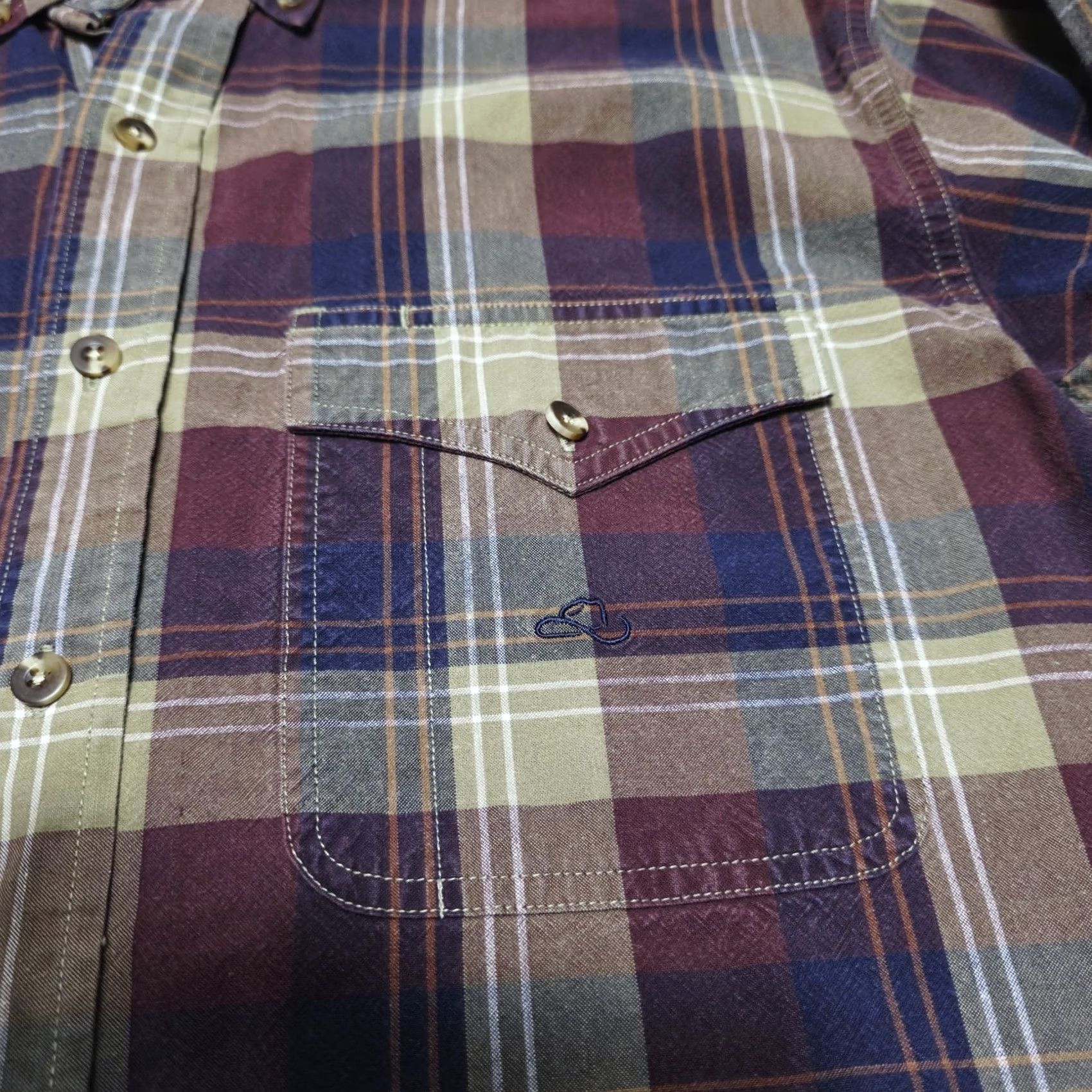 Vintage Mens Resistol Rode Wear Plaid Button Up Vintage 100% Cotton Size Medium Shirt Button-Down Pockets Casual Size US M / EU 48-50 / 2 - 4 Thumbnail
