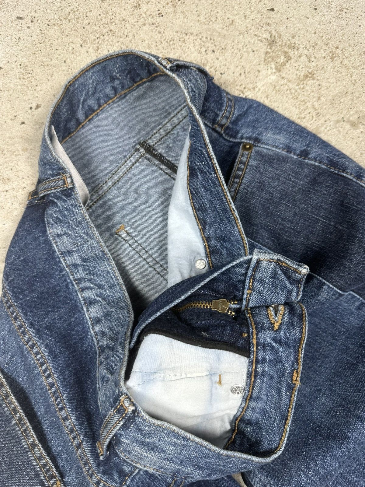 McQ Alexander McQueen Alexander McQueen MCQ Patchwork Jeans Denim Pants Size US 29 - 10 Thumbnail