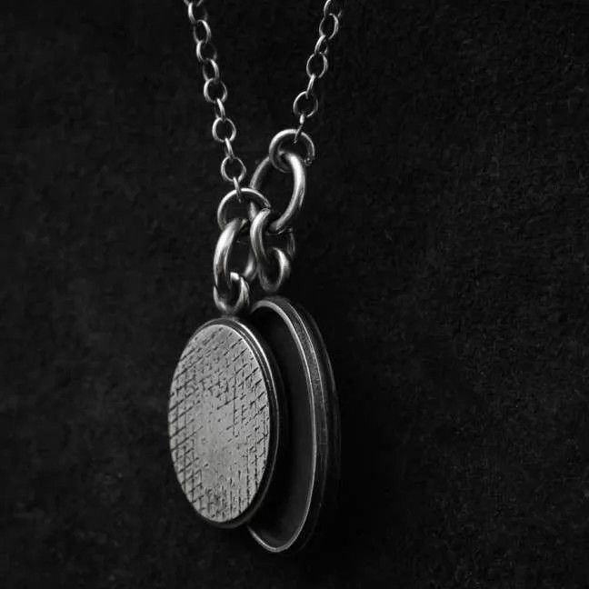 Werkstatt Munchen Werkstatt Munchen M3861 Distressed 2 Silver Tag Necklace Size ONE SIZE - 7 Thumbnail