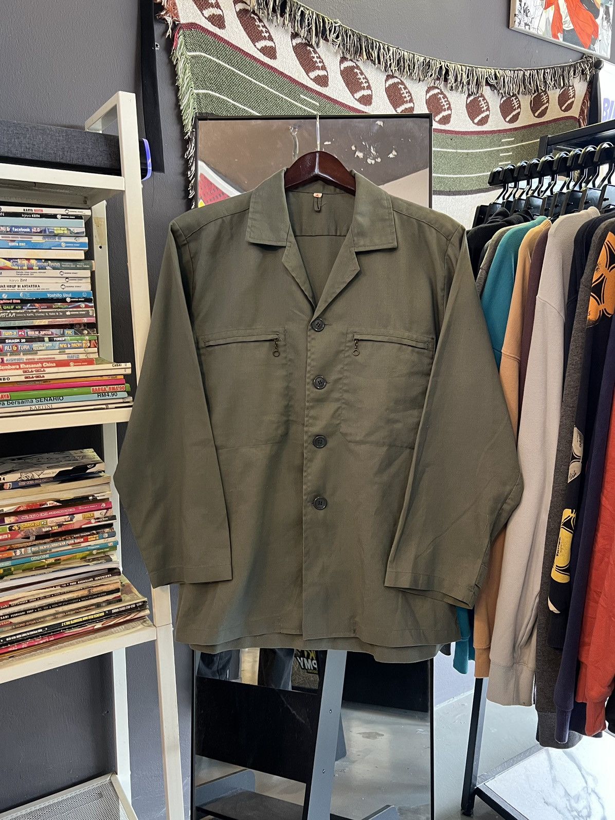 Japanese Brand Japanese summer work jacket 1982, Size US L / EU 52-54 / 3 - 1 Thumbnail