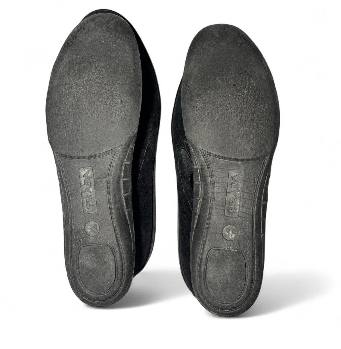Prada Women Prada sports suede black flat bottom slip on shoes Size US 8 / IT 38 - 10 Thumbnail