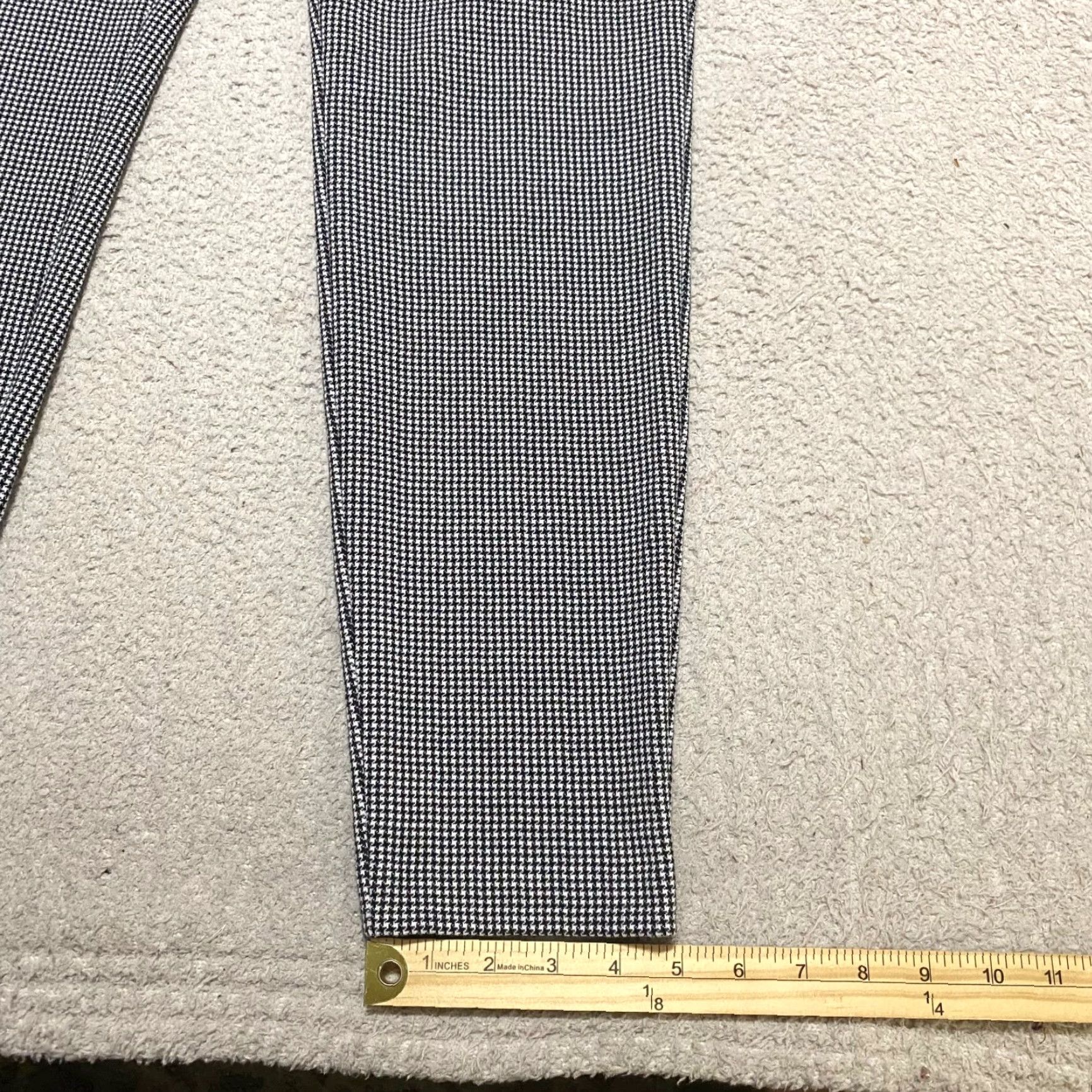 Talbots Talbots Women Pants 12 Black White Houndstooth Soho Ankle Pull On Knit High Rise Size 34" / US 12 / IT 48 - 6 Thumbnail