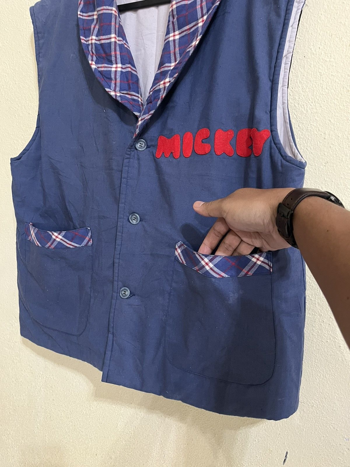 Cartoon Network × Mickey Mouse × Vintage Vtg Mickey Mouse Sleeveless Blazer Big Logo Size US M / EU 48-50 / 2 - 5 Thumbnail