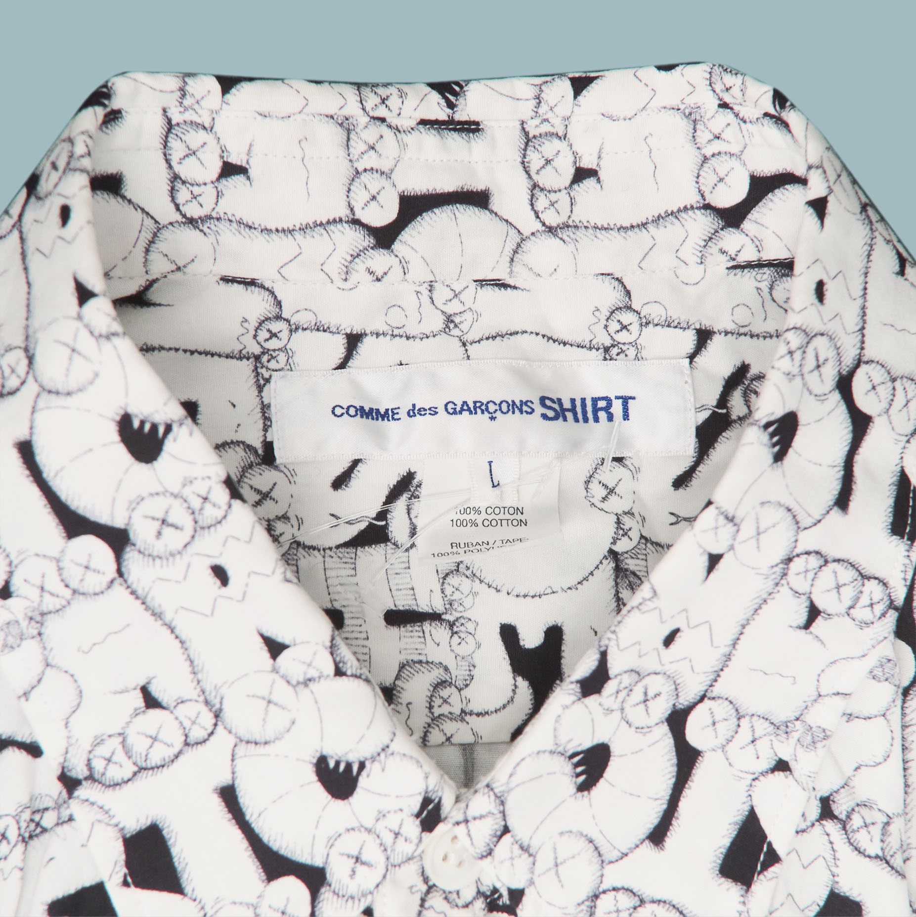 Comme des Garcons SHIRT × Kaws COMME des GARÇONS SHIRT x KAWS Printed L/S Synched Shirt Size US L / EU 52-54 / 3 - 2 Thumbnail