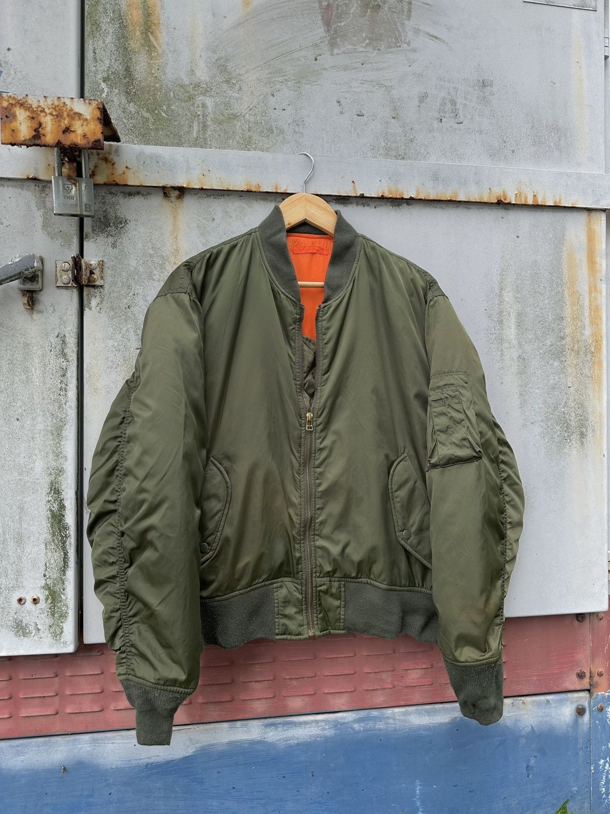 Vintage 🪖Vintage MA-1 Machope Man Intermediate Bomber Jacket Size US M / EU 48-50 / 2 - 3 Thumbnail